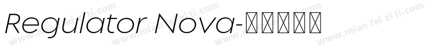Regulator Nova字体转换